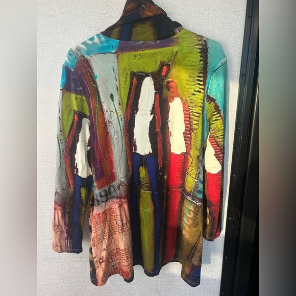 Colorful Abstract Women's UbU Jacket - Picture 6 of 8